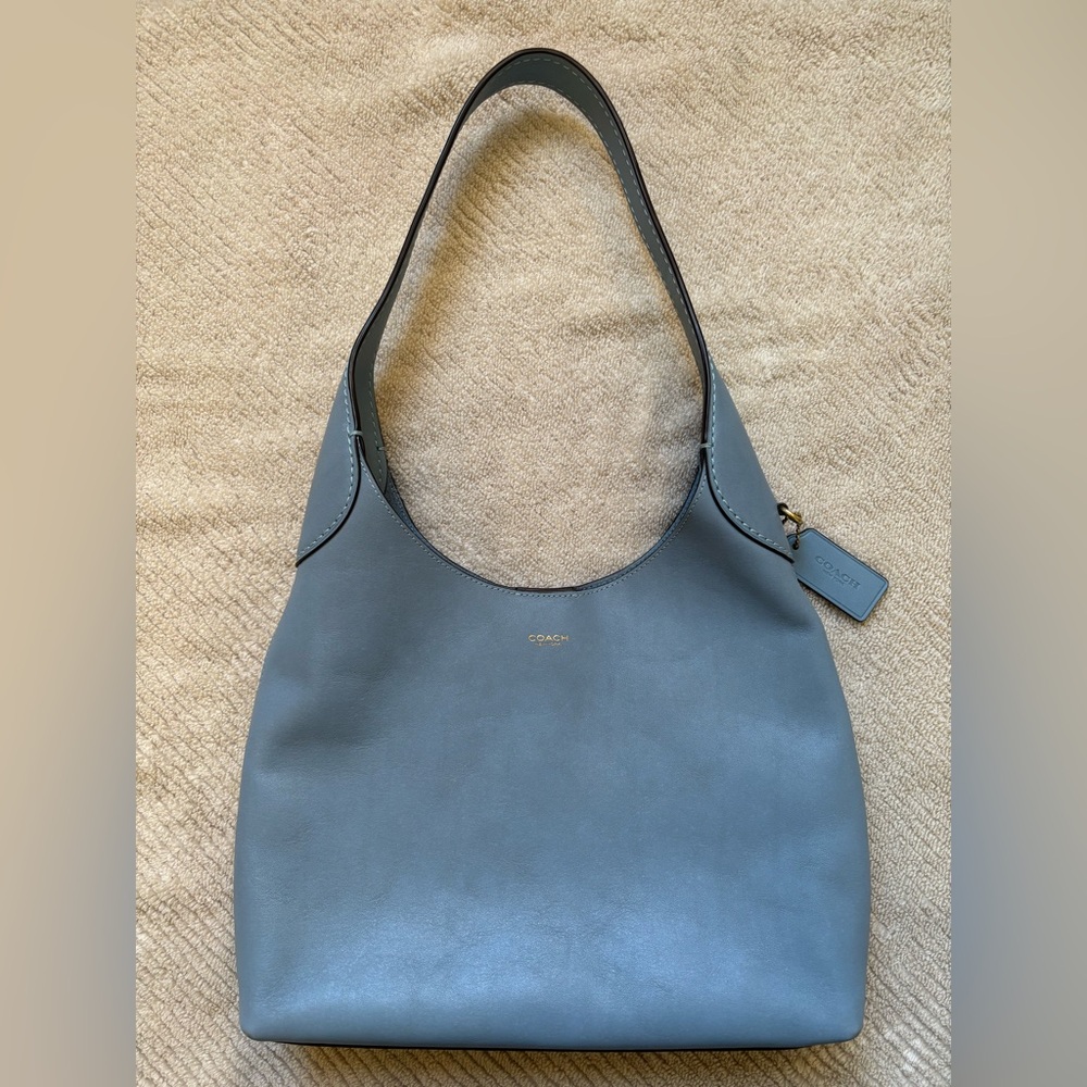 Coach Brooklyn 28 blue Leather Shoulder Bag